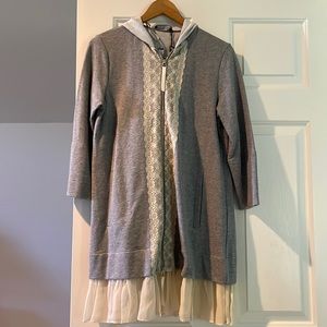 Twinset brand new zipped cardigan with lace!